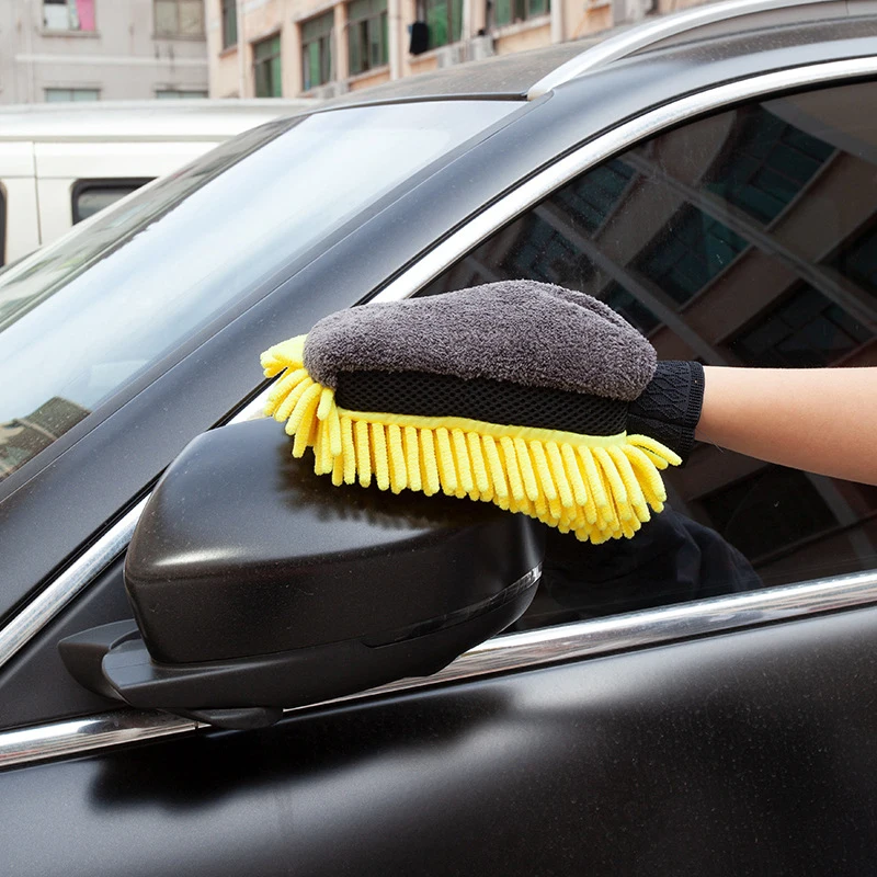 

Waterproof Car Wash Microfiber Chenille Gloves Thick Car Cleaning Mitt Wax Detailing Brush Auto Care Cleaning Supplies