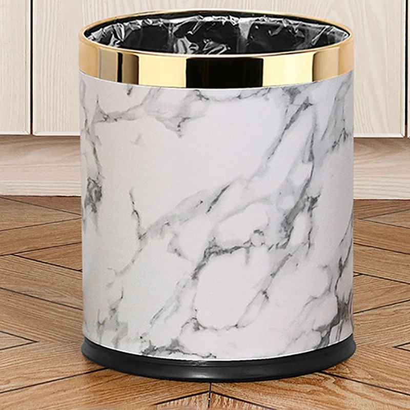 Мусорная корзина с мраморным узором 10 л