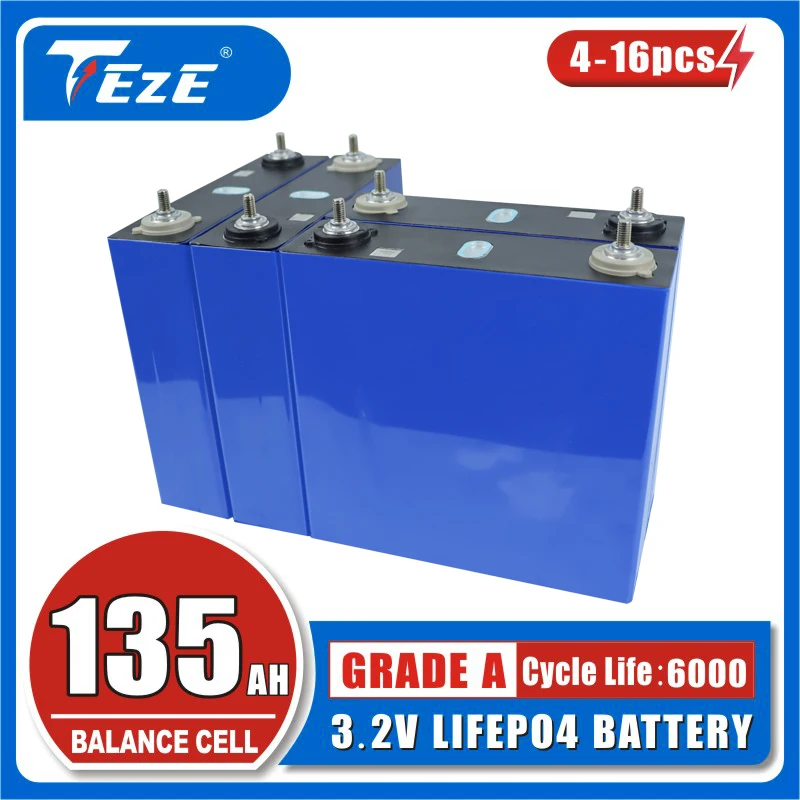 

4-16 шт., аккумуляторные батареи 3,2 В, 6000 а/ч, 12 В, 24 В, 36 В, 48 В