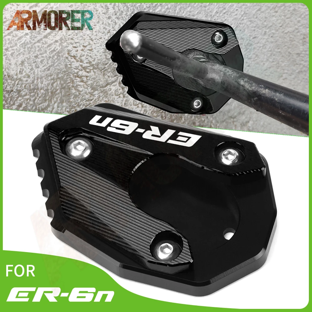 

Motorcycle Accessories For KAWASAKI ER6n ER6f ER 6n 6f ER-6n ER-6f 2011 - 2014 Kickstand Enlarge Plate Side Stand Extension Pad