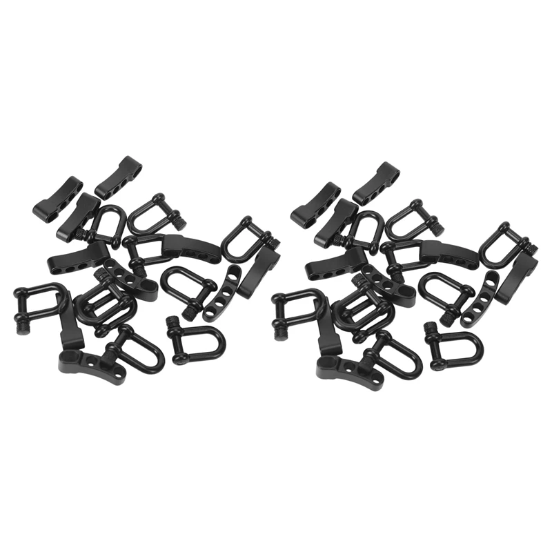 20X U-образная Регулируемая Скоба из цинкового сплава для Паракорда браслета