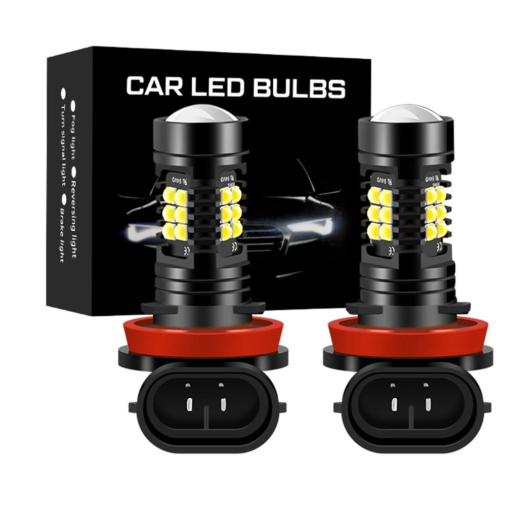 

2x H11 H8 9006 HB4 HB3 9005 H16 JP Auto Fog Lamp 3030 3D LED Super Bright Car Anti Fog Lights Bulb White 6000K No for Headlights