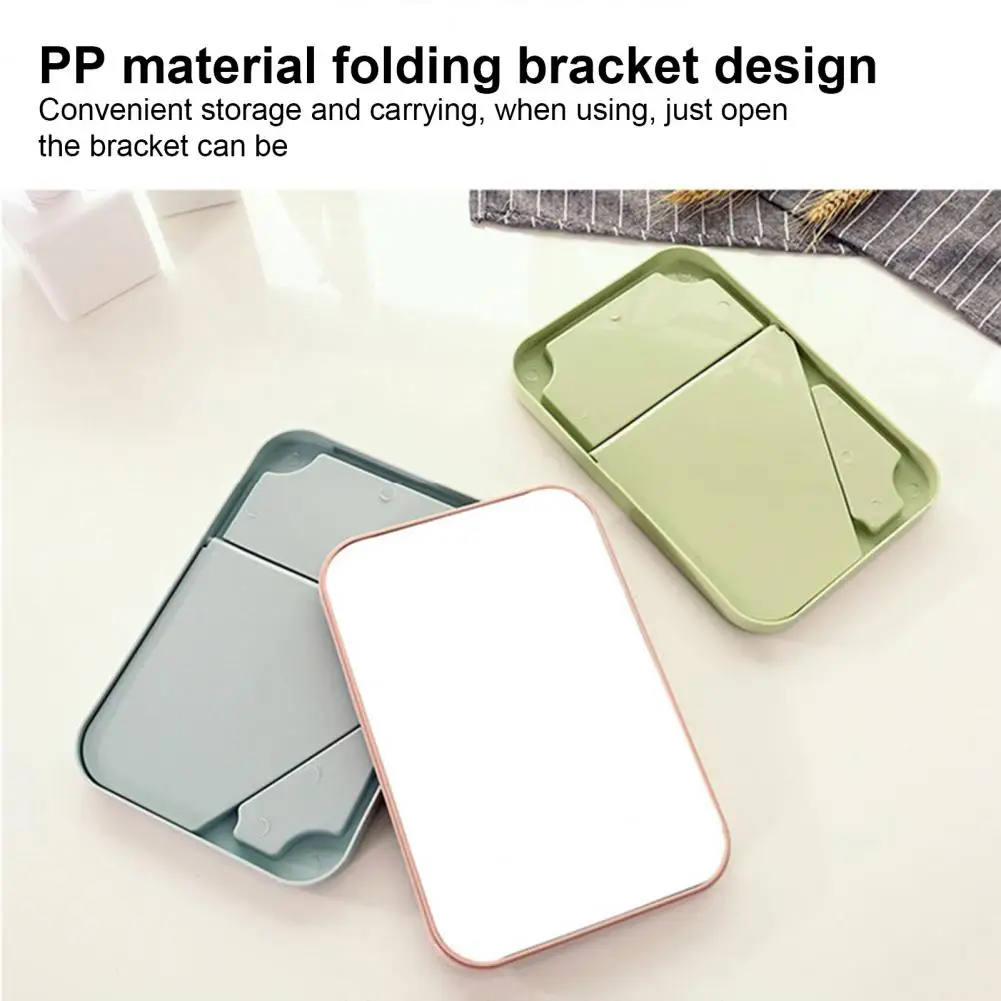 

Square Makeup Mirror HD-compatible Plastic Fine Workmanship large Table Makeup Mirror Folding Makeup Mirror for Decor