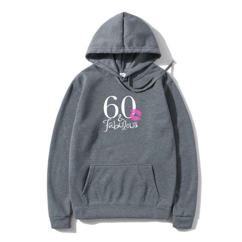 

60Th Birthday Gif Outerwear Love 60 And Fabulous Kiss Made In 1959 Year Mens Hoodys Summer Style Casual Wear Hoody