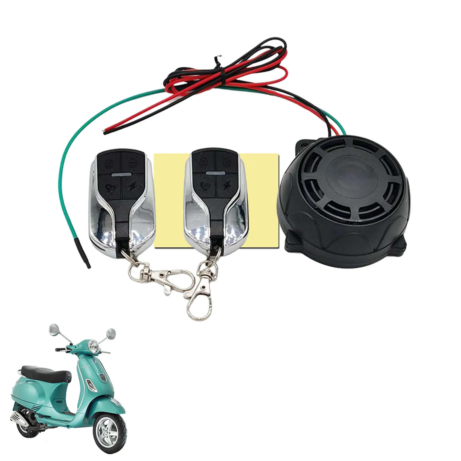 

Motorcycle Alarm System 115dB Burglar Vibration Motorcycle Bicycle Alarm Security System Wireless Vibration Motion Sensor Remote