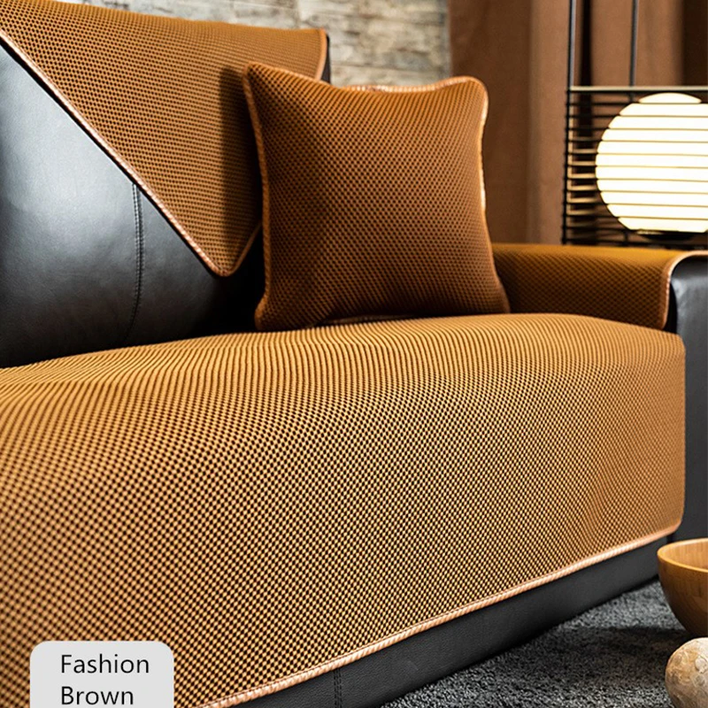 Однотонный чехол для дивана гостиной дома офиса нескользящее модное полотенце с