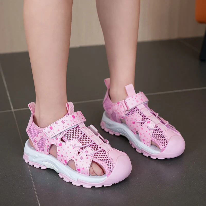 2023 Kids Sports Sandals Summer Boys Girls Beach Shoes Outdoor Sneakers Sandals Rubber Non-slip Casual Sandals for Children