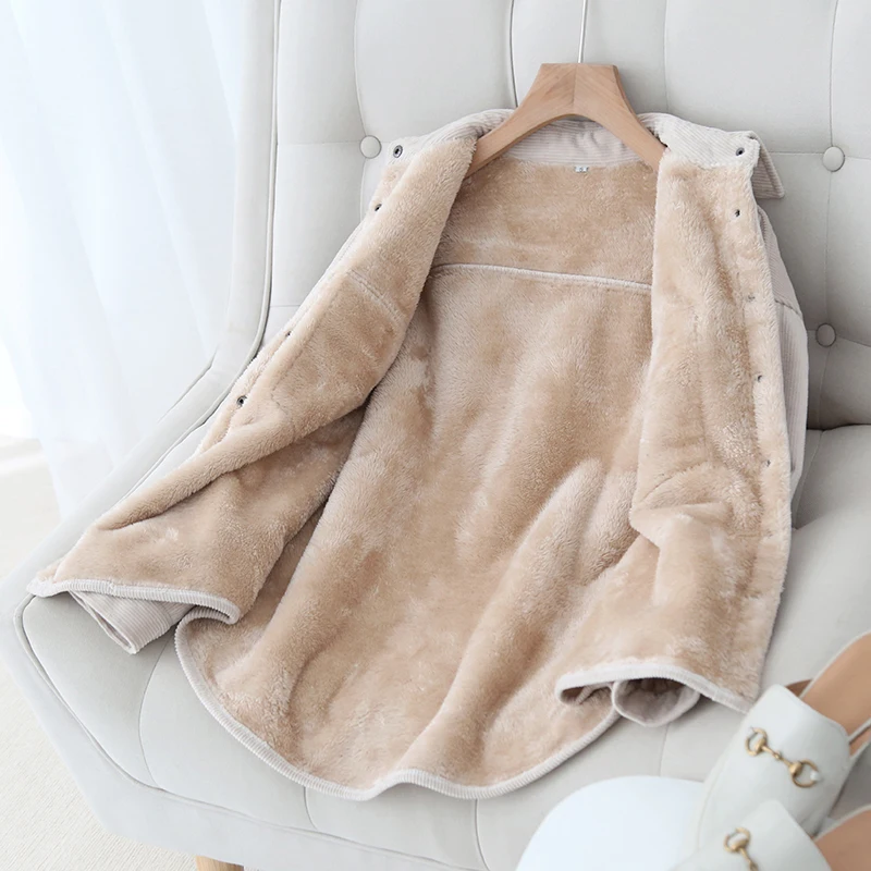 Осенне-зимняя новая плюшевая утолщенная Женская Повседневная Корейская