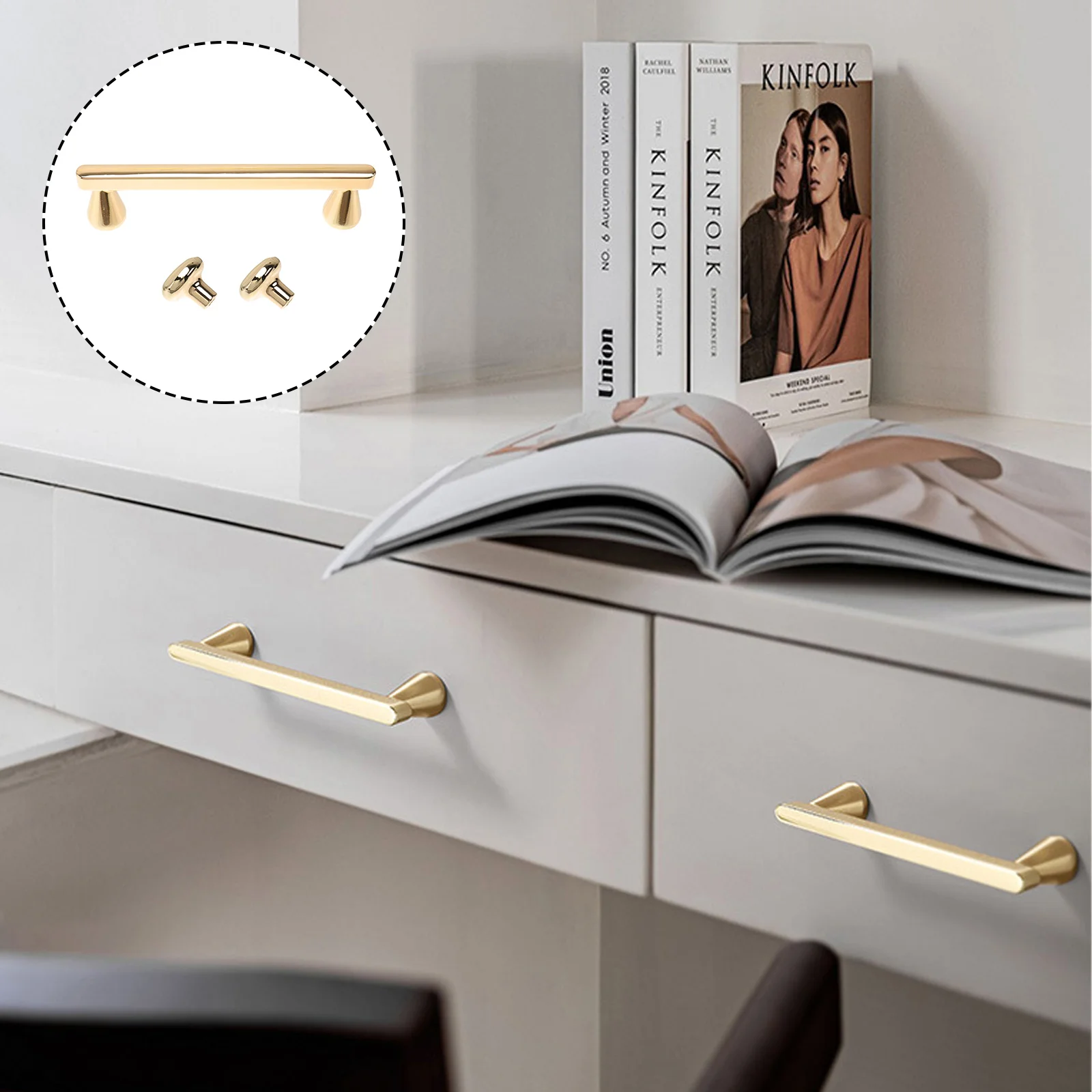 

3pcs Cupboard Decor Cabinet Decor Pull Handle Wardrobe Handle for Cabinet Drawer