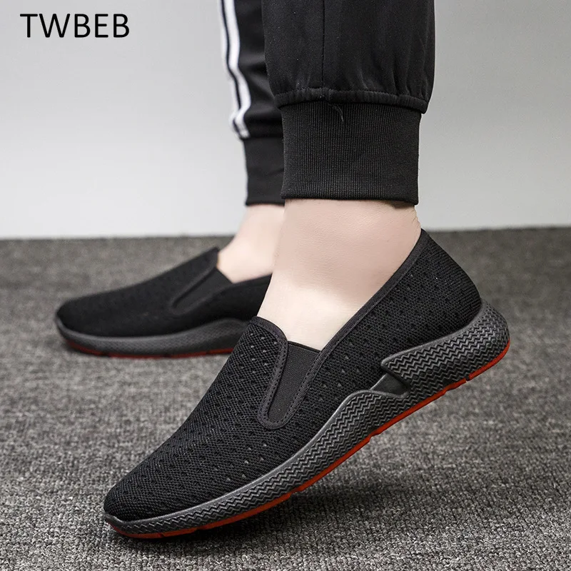 

Кроссовки мужские сетчатые, Повседневная дышащая Уличная обувь, Нескользящие, для прогулок и спортзала, размер 38-45, летние