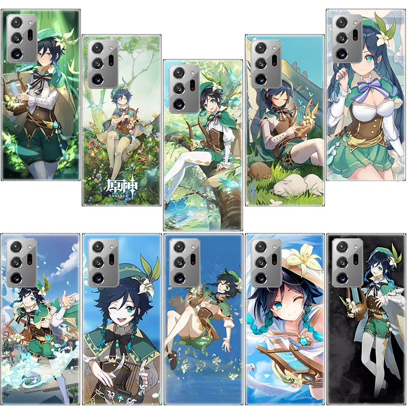 

Genshin Impact Venti Phone Case For Samsung F52 F62 Note 20 Ultra 10 Lite 9 8 M11 M12 M21 M30S M31S Galaxy M32 M51 M52 J8 J6 J4
