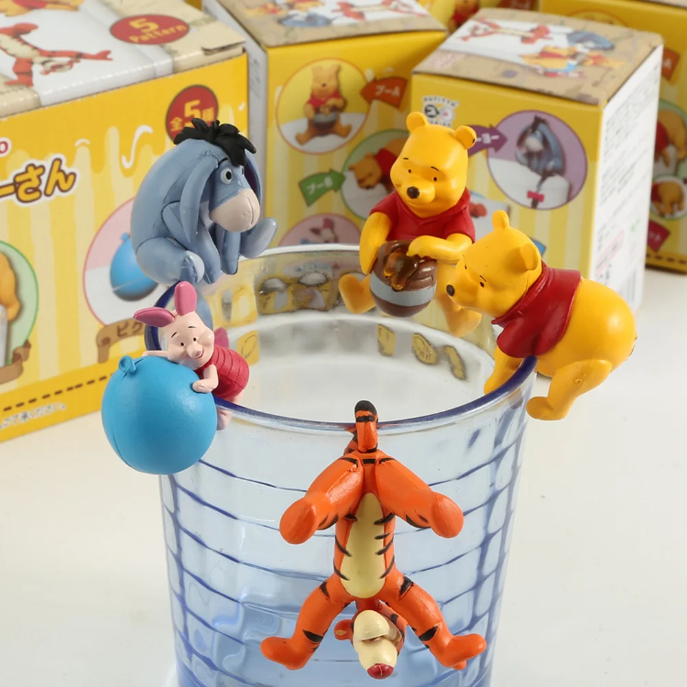 Disney Винни-Пух фигурки игрушки поросенок тигр Eeyore 5 шт./лот милые чашки украшения
