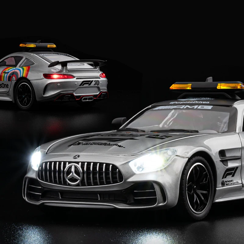 1:24 Ben z GTR спортивный автомобиль живопись сафари металлический подарок премиум