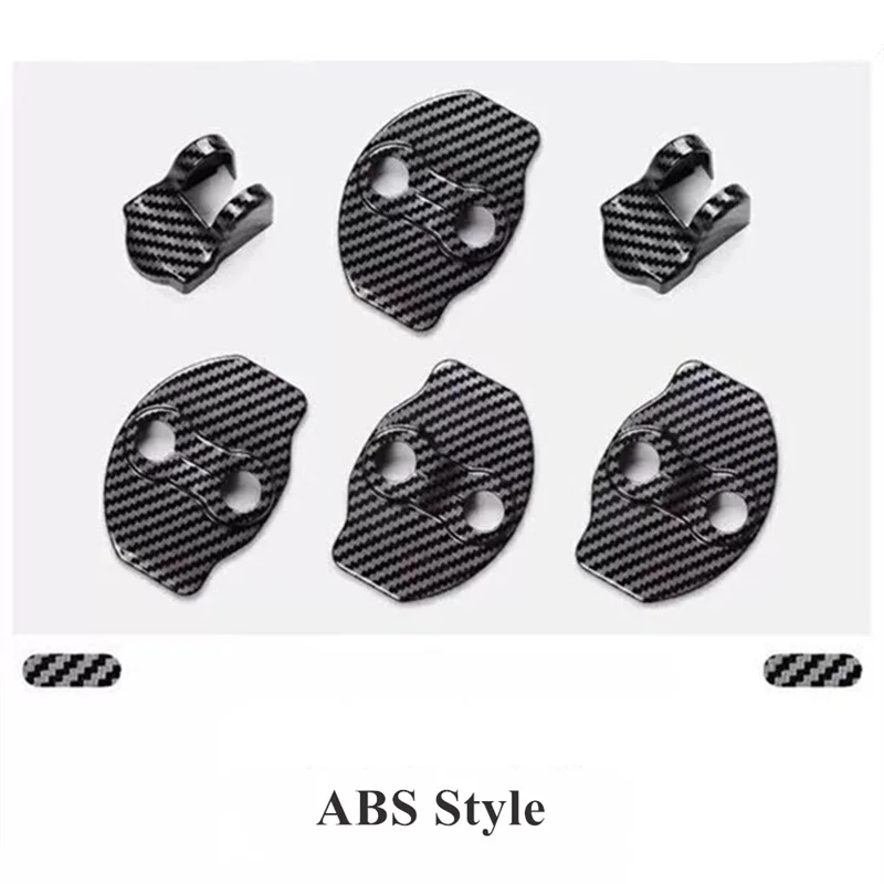 

For Tesla Model 3 Model Y Door Lock Cover Protector Latches Door Stopper Covers Set 6 Interior Accessories Black Red Blue