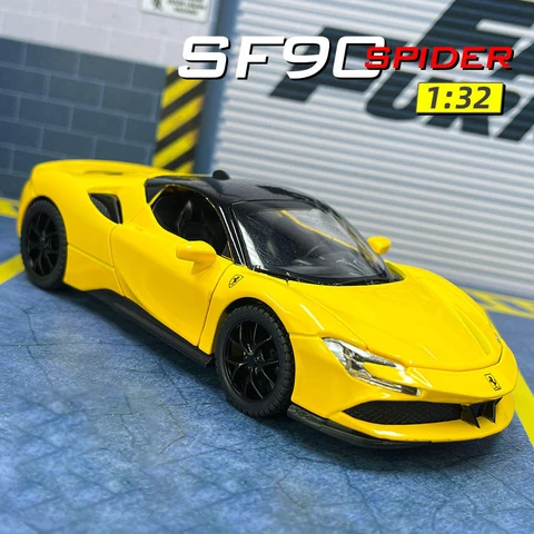 Bburago 1:32 Ferrari 458 Italia SF90 металлическая модель автомобиля