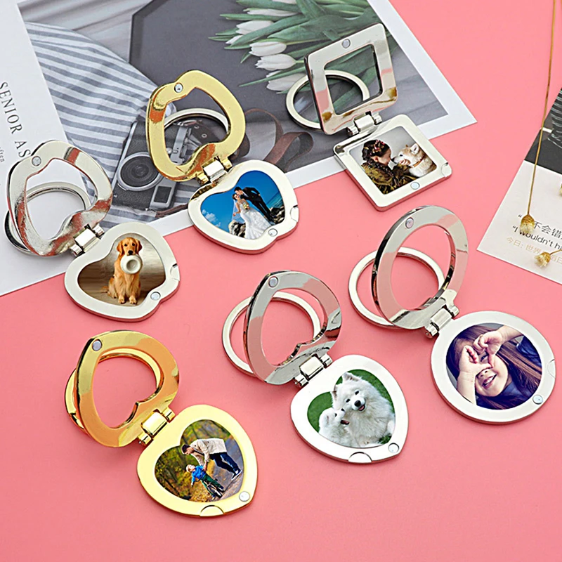 

Personality creative hollow metal photo frame keychain couple keychain pendant holiday custom commemorative key pendant