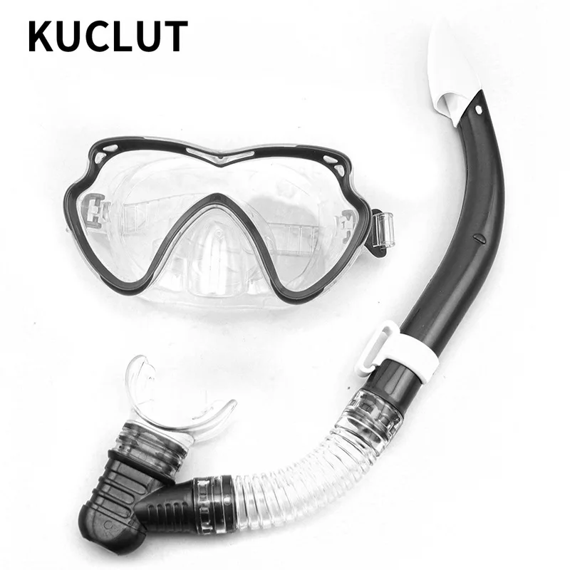 

Large Frame Diving Goggles Snorkel PC Lens PVC Tube Diving Equipment Snorkeling Scuba Diving Accessories Swimming Nurkowanie