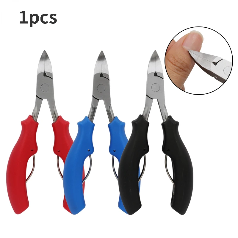 

1Pcs Nail Furrow Inlay Scissors Eagle Mouth Pedicure Pliers Nail Clippers