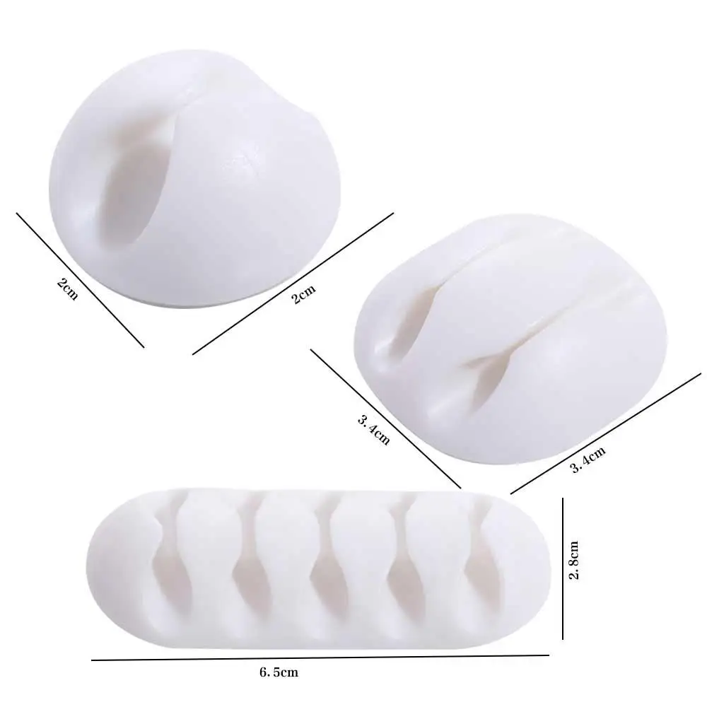 Органайзер-держатель для кабеля из силиконовой резины с несколькими отверстиями