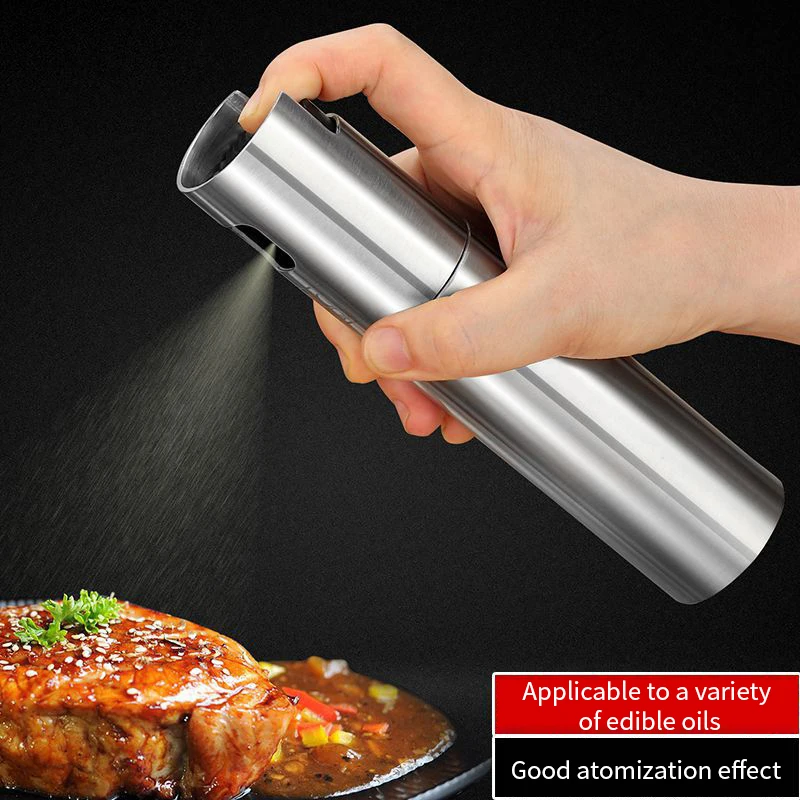 

Kitchen Stainless Steel Olive Oil Sprayer Bottle Pump Oil Spray Pot Leak-proof Grill BBQ Sprayer Oil Dispenser BBQ Cookware Tool