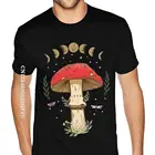 Футболка темная Академия Cottagecore, волшебная футболка с грибами, Мужская крутая модная футболка большого размера с аниме, Мужская футболка с графическим рисунком