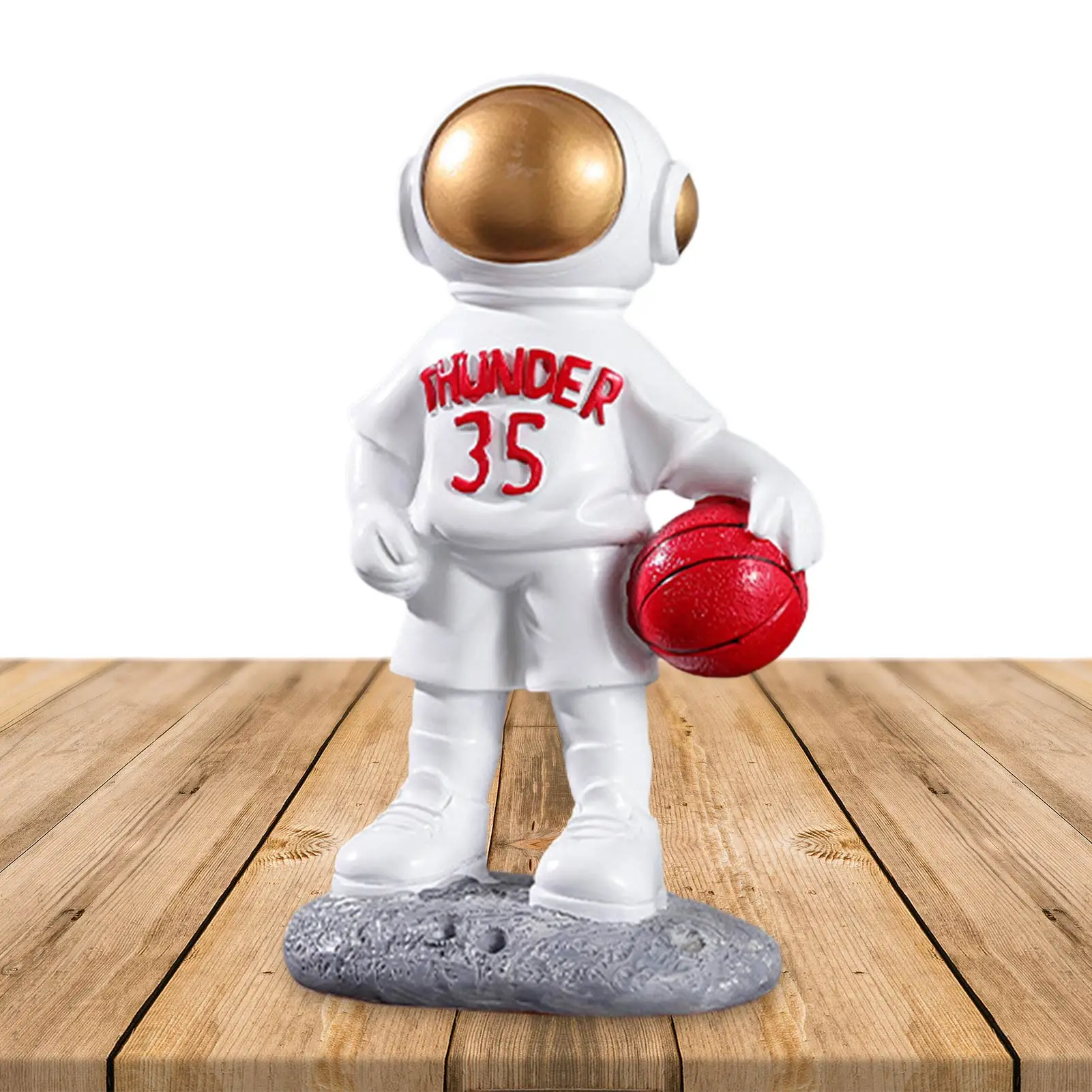 

Статуэтка астронавта из смолы, скульптура космического человека, обучающая игрушка, модель астронавта для детей, подарок