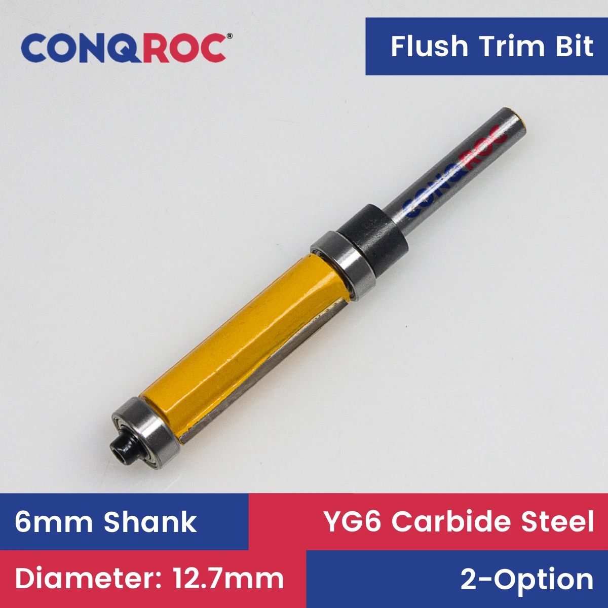 

Фреза фрезерная с двойным подшипником и хвостовиком 6 мм