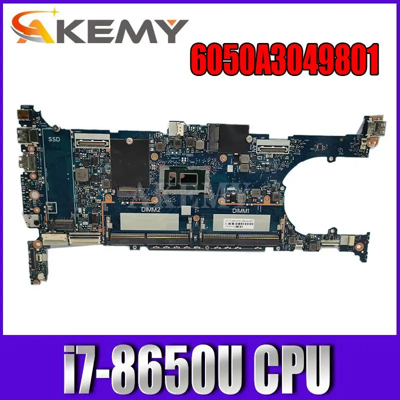 

Akemy L56432-001 L56432-601 6050A3049801-MB-A01 w i7-8650U CPU Laptop Motherboard for HP EB x360 830 G5 NoteBook PC Tested