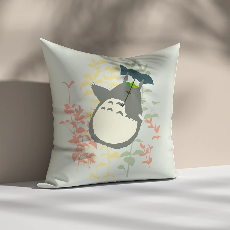 

Anime Pillow Cases Decorative Pillows Covers Totoro Cushion Child Pillowcase Cushions Home Decor Cover Sofa 45x45 Bed Throw Hugs