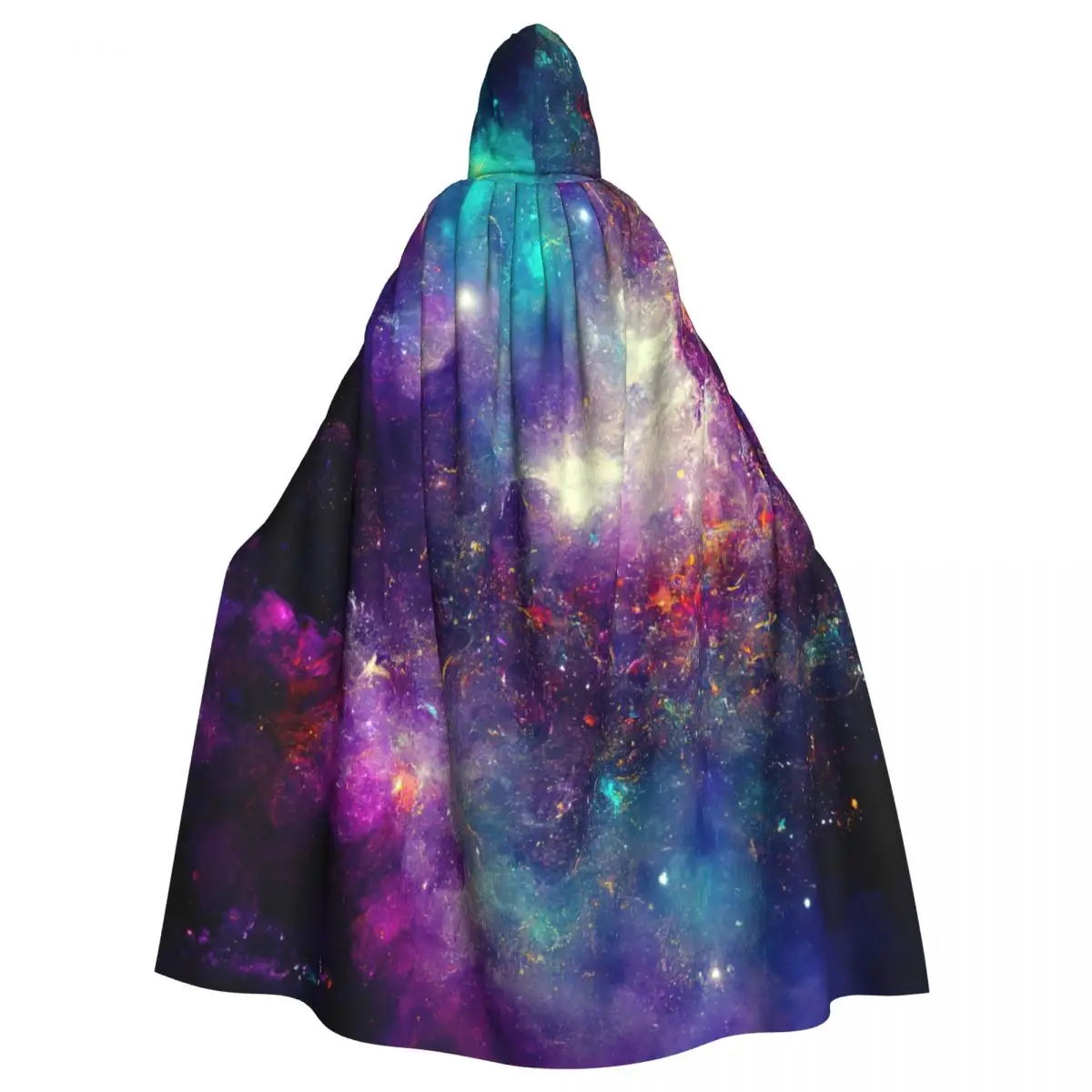 

Hooded Cloak Unisex Cloak with Hood Stardust Shining Stars With Nebula Milky Way Cloak Vampire Witch Cape Cosplay Costume