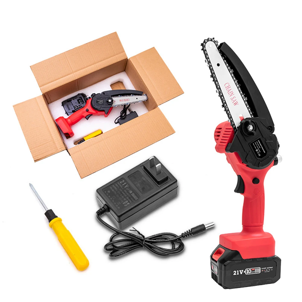 

6 Inch 1000w 3500rpm Electric Saw Rechargeable Electric Chain Saw One-handed Electric Pruning Saw Wood Cutter for Garden Logging