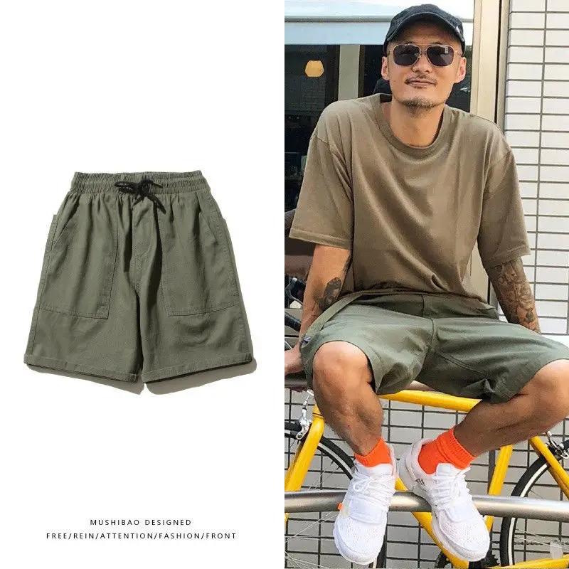 

Men's Summer Outer Wear Loose Fashion BrandinsJapanese Leisure Trendy Mid-Length Pants