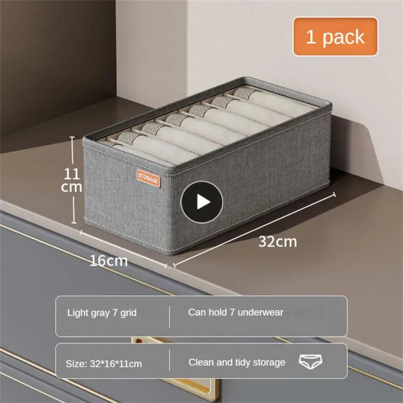 

Separation Fabric Finishing Box Simple Dustproof Underwear Storage Box Underwear Classification Dust Box Storage Division Pp