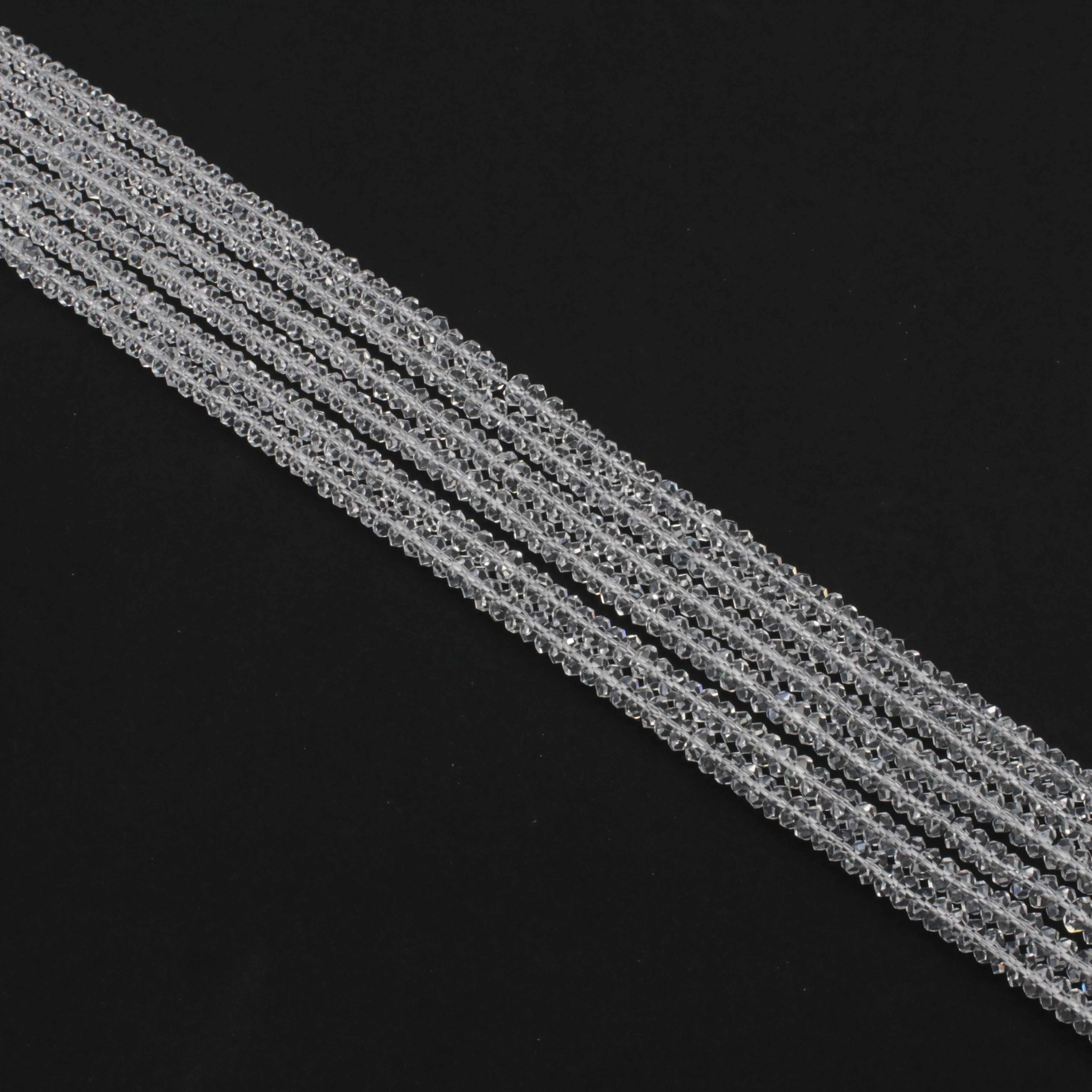 Gains 2x4 3x6 4x8 MM Crystal Abacus Facetd Beads Jewelry Design Fitting Accessories Decoration Free Shipping