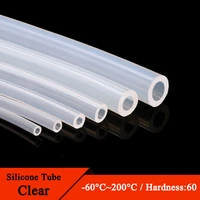 1m food grade silicone rubber hose transparent flexible silicone tube diameter 1 2 4 5 6 7 8 9 10 11 12 14 16 18 20 30 50mm tube