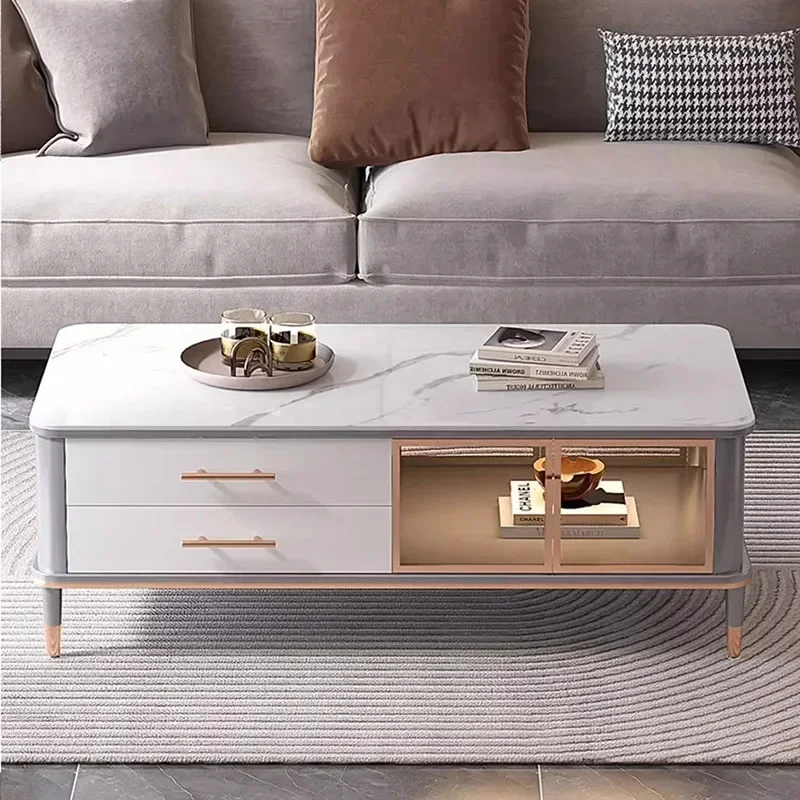 Бытовой журнальный столик со стеклянной дверью для квартиры шкафа ящика ручки