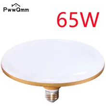 PwwQmm E27 매우 밝은 LED 전구, AC 220V UFO LED 조명, 실내 따뜻한 흰색 조명, 테이블 램프, 차고 조명, 12W, 15W, 20W, 30W