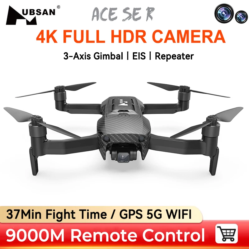 

Hubsan ACE SE R 9KM GPS Drone Professional 4K Dron with Camera 37min 3-Axis Gimbal FPV Obstacle Avoidance RC Quadcopter