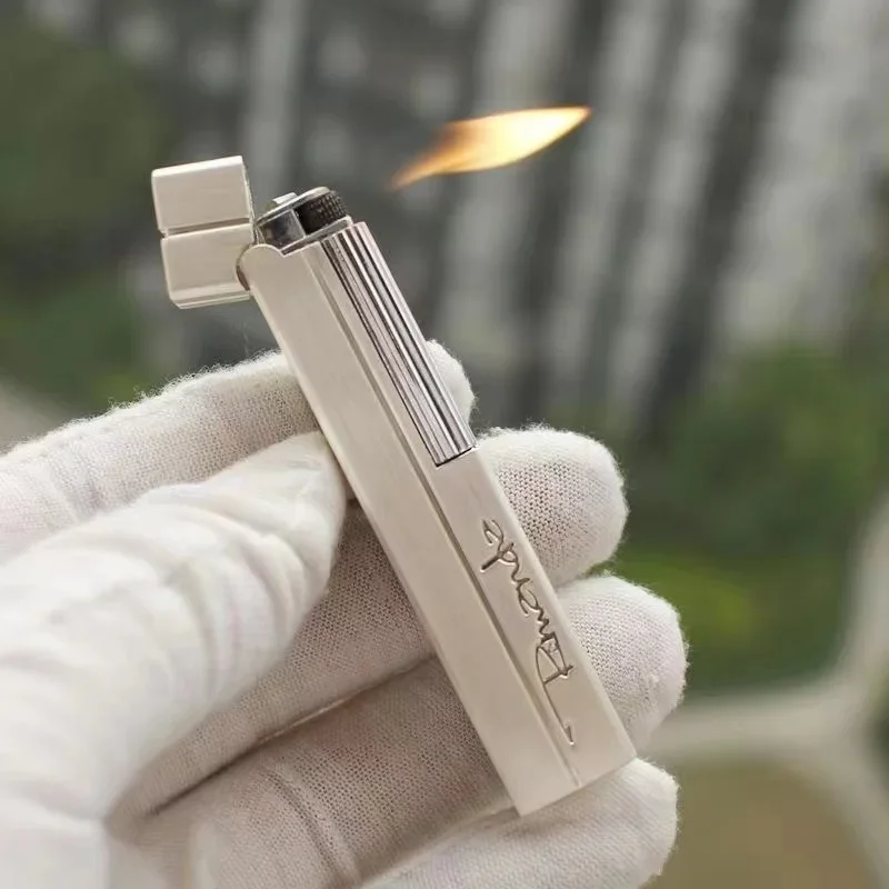 Личность Derui Ретро шлифовальный круг Газовая зажигалка Женская боковая