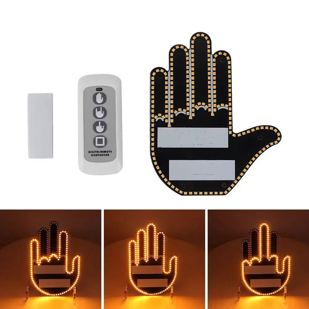 Автомобильный Сигнальный Светильник Для Выражения Пальцев С Дистанционным