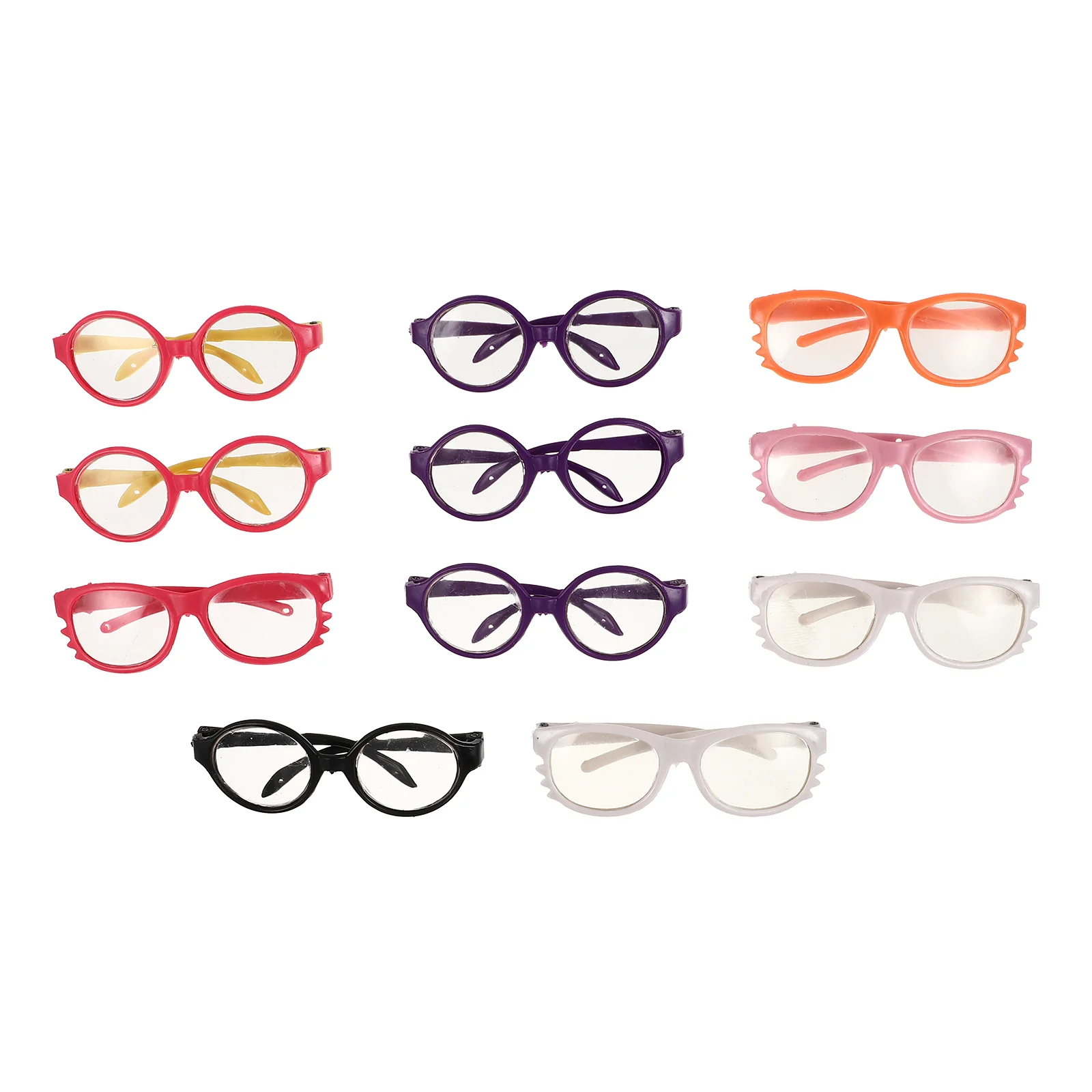 

11Pcs Glasses Vivid Lovely Funny Dressing Glasses Accessories Eyeglasses
