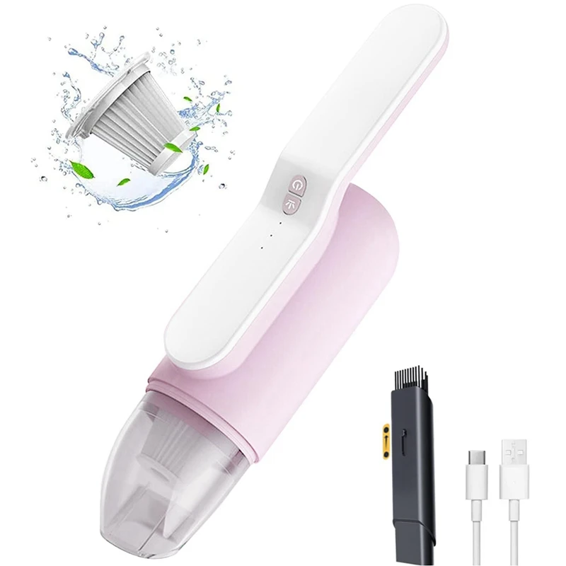 

Handheld Vacuum Cleaner Cordless - Vacuuming Home Dust Rechargeable High Power, Mini Vacuum Cleaners Lightweight