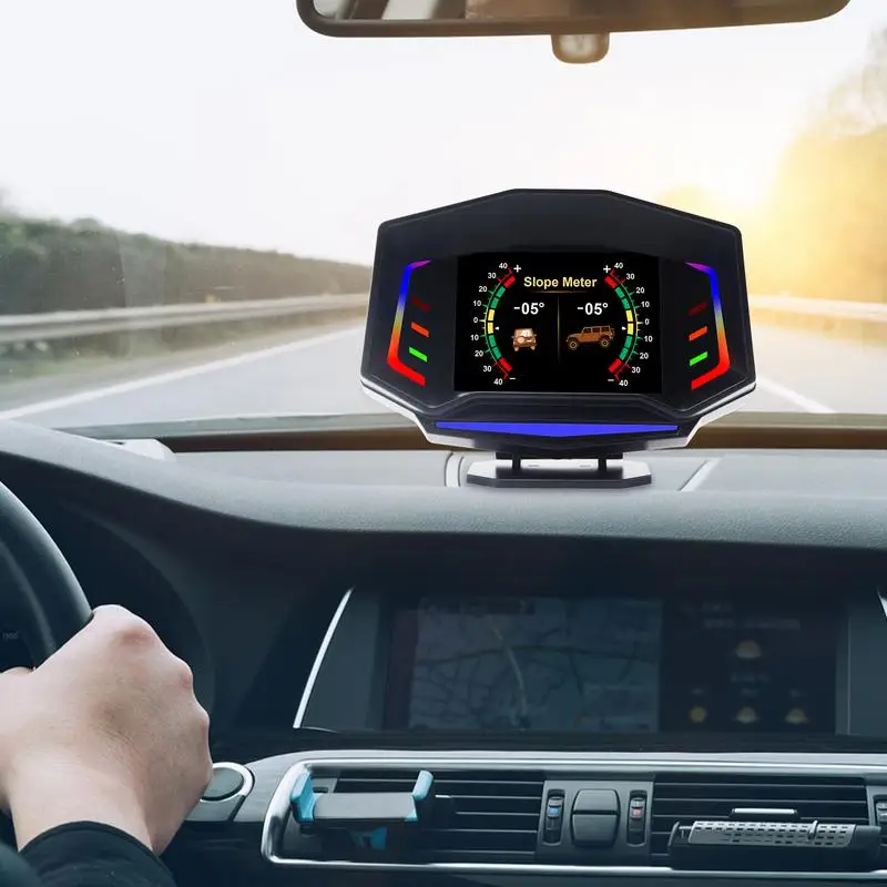 

Автомобильный цифровой GPS-Спидометр с двойным режимом D2 /GPS, автомобильный большой ЖК-дисплей, система оповещения о вождении HUD для универсального автомобиля