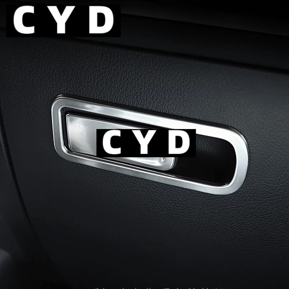 

Для Mercedes Benz A B CLA GLB GLA Class W177 W247 C118 W118 X247 H247, автомобильный коптер из нержавеющей стали, перчаточный ящик, крышка ручки, отделка