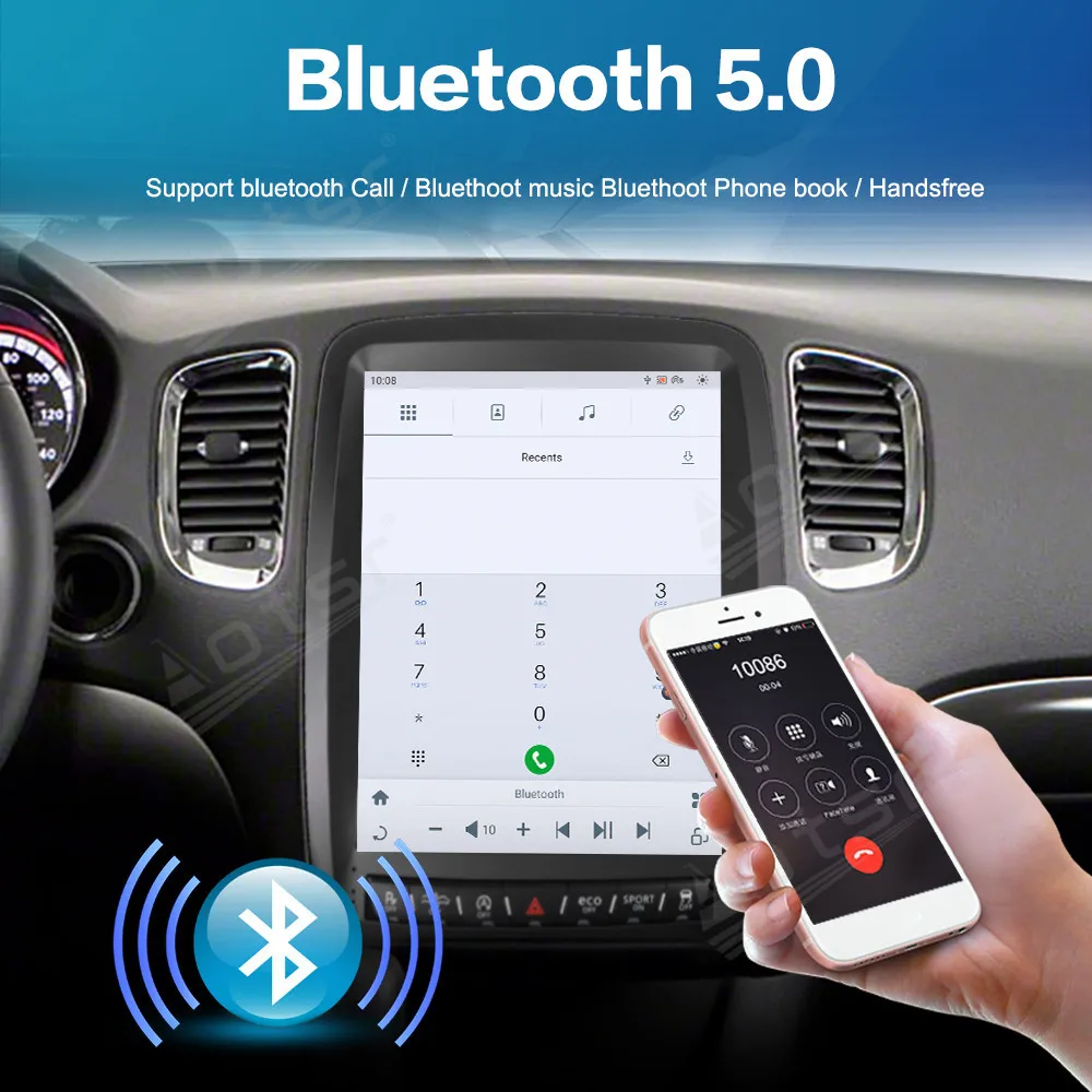 Беспроводной автомобильный радиоприемник CarPlay Andorid для Dodge Durango 2011-2020