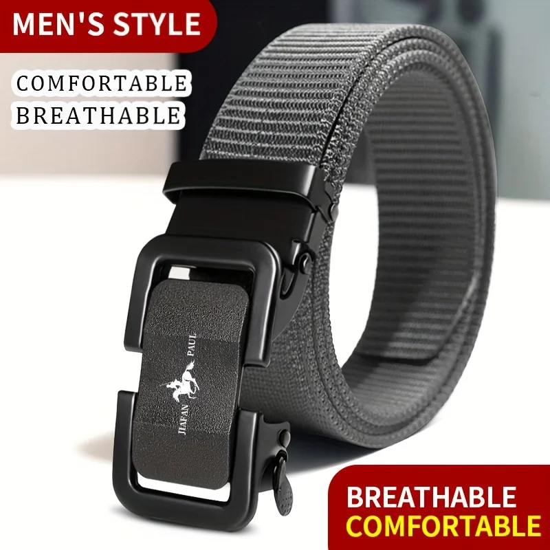 JIFANAUL Мужской Ремень С Автоматической Металлической Пряжкой Нейлоновая