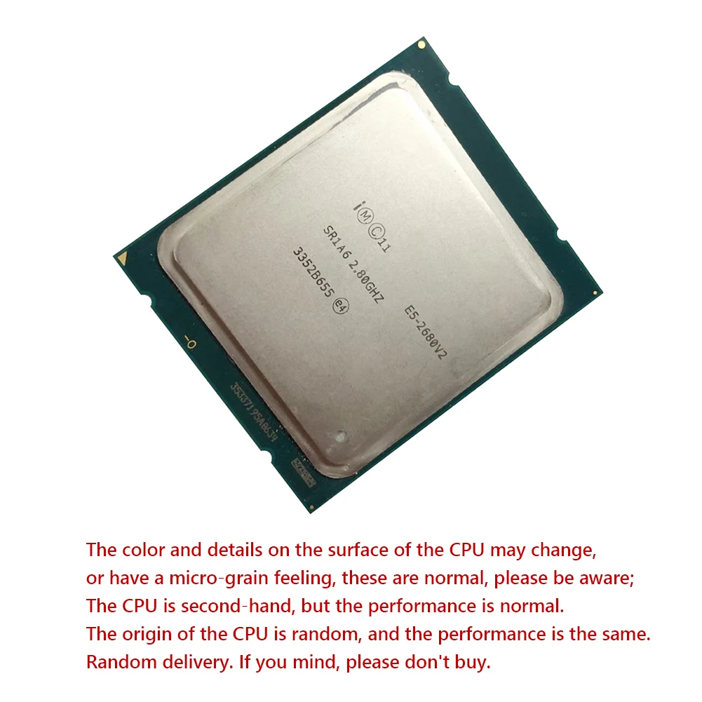 Для Intel Xeon E5-2680 V2 для X79LGA 2011 материнская плата 10 ядер процессор 2 8 ГГц 25M 115 Вт DDR3 ЦП