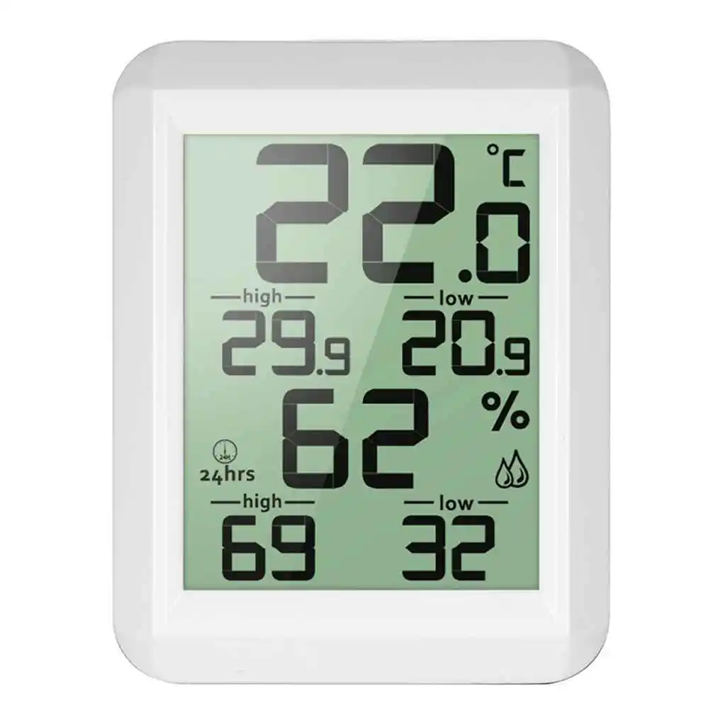 

Digital LCD Thermometer Hygrometer Electronic Temperature Humidity Meter MIN MAX Records Indoor Weather Station