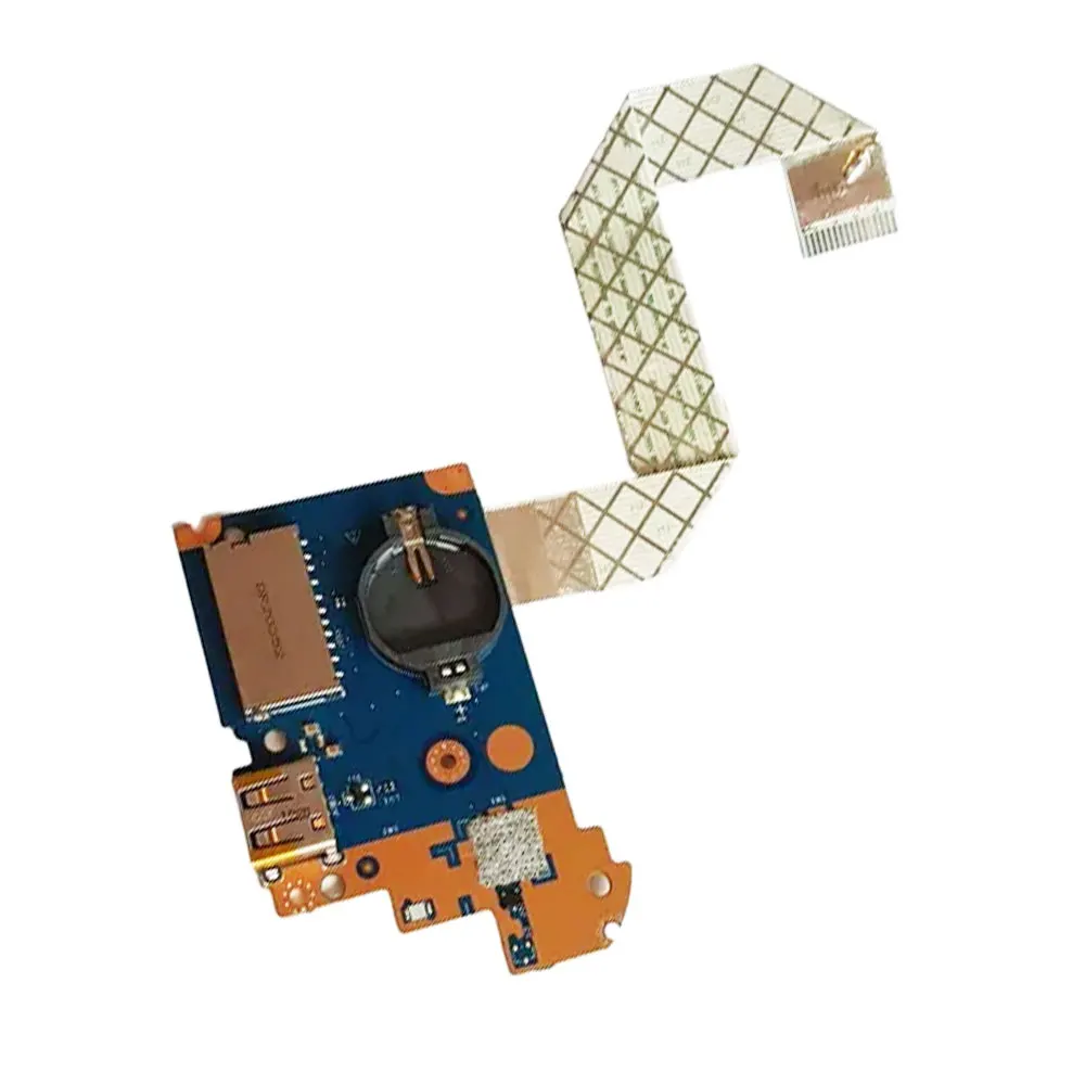 Фото Для ноутбука Dell Inspiron 5493 5593 Vostro 3400 3401 3500 3501, USB COMS, порт для чтения карт, разъем, кнопка питания, кабель платы №2