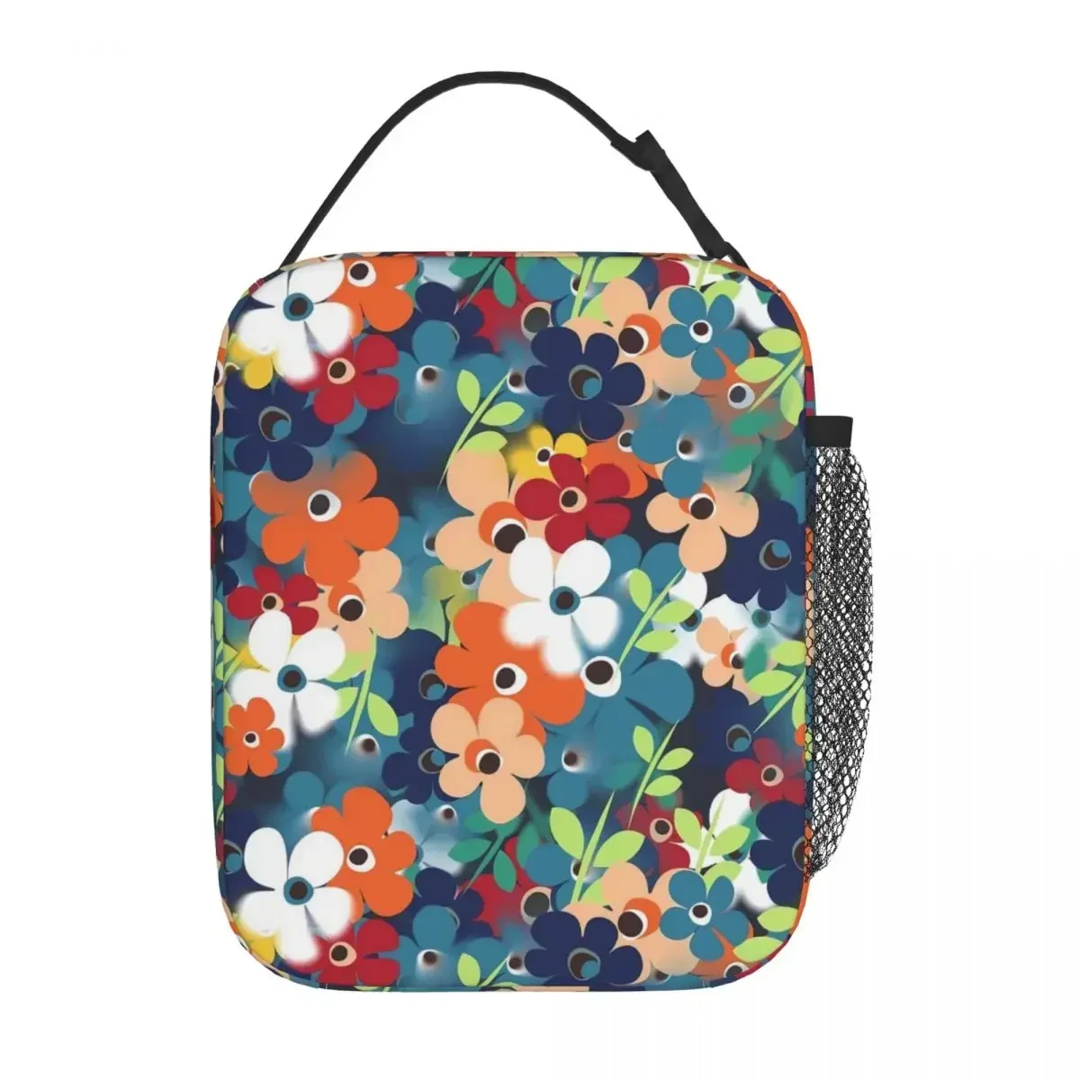 Сумка для ланча с цветочным принтом детей портативная Термосумка-тоут пикника